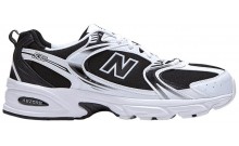 Black White New Balance 530v2 Retro Shoes Mens ZN3807-273
