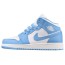 Blue White Jordan 1 Mid University Shoes Womens MQ5383-932