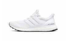 White Adidas Ultra Boost 4.0 Running Shoes Mens BG6276-007