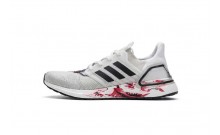 White Adidas Ultra Boost 20 Shoes Mens DF3271-482