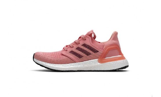 Pink Adidas Ultra Boost 20 Shoes Womens GP9070-945