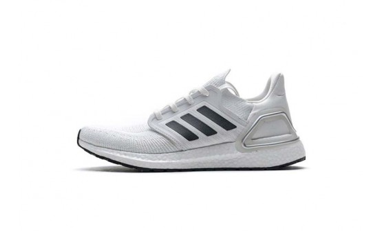 White Silver Grey Adidas Ultra Boost 20 Shoes Womens GT5256-526