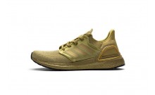 Gold Adidas Ultra Boost 20 Shoes Mens HK4282-003