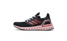 Black Red Adidas Ultra Boost 20 Shoes Mens LP7256-915