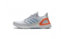 White Blue Orange Adidas Ultra Boost 20 Shoes Womens PD6835-718