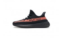 Black Red Adidas Yeezy 350 V2 Shoes Womens VN9424-371
